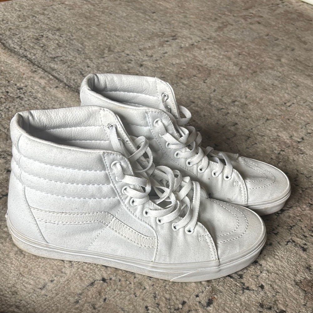 Vans White High-Top Sneakers